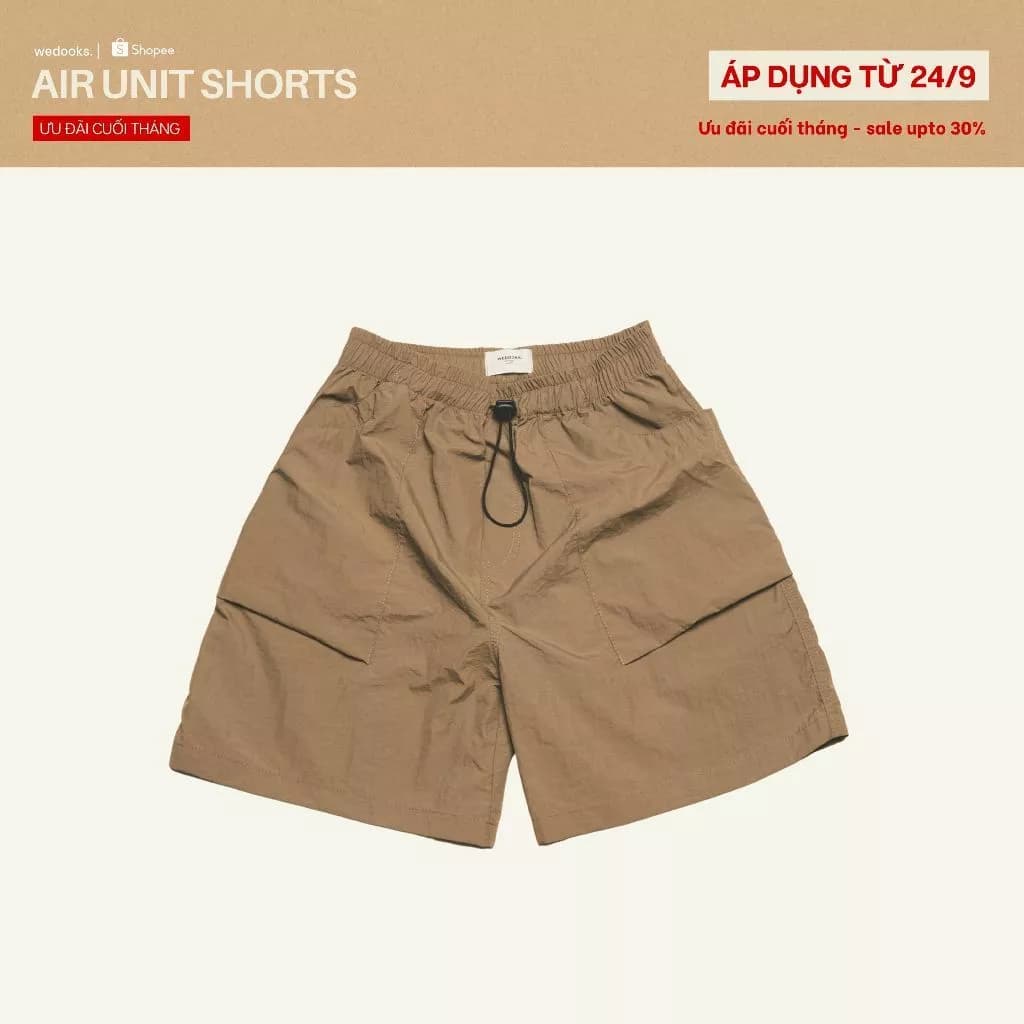 QUẦN SHORT THỂ THAO CHẤT VẢI GIÓ NHĂN - 𝐀𝐈𝐑 𝐔𝐍𝐈𝐓 𝐒𝐇𝐎𝐑𝐓𝐒
