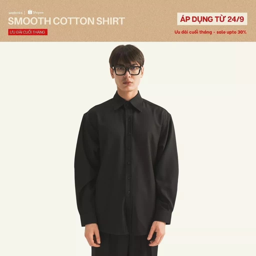 ÁO SƠ MI NAM DÀI TAY VẢI COTTON NHẬT - 𝐒𝐌𝐎𝐎𝐓𝐇 𝐂𝐎𝐓𝐓𝐎𝐍 𝐒𝐇𝐈𝐑𝐓𝐒