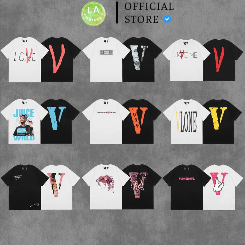 [FREESHIP] Áo Thun VLONE In Hình Siêu Nét, Hàng Hottrend 2025, Vải Cotton Dày Dặn,Đầy Đủ Tem Tag Zip