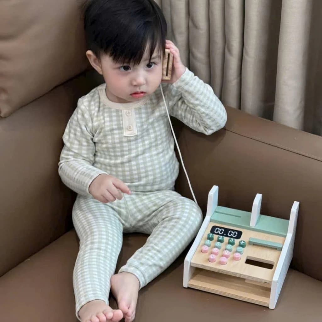 B6 - Com bo 3 bộ dài tay thu đông cho bé trai bé gái chất liệu nỉ nhung giữ nhiệt 6-16kg