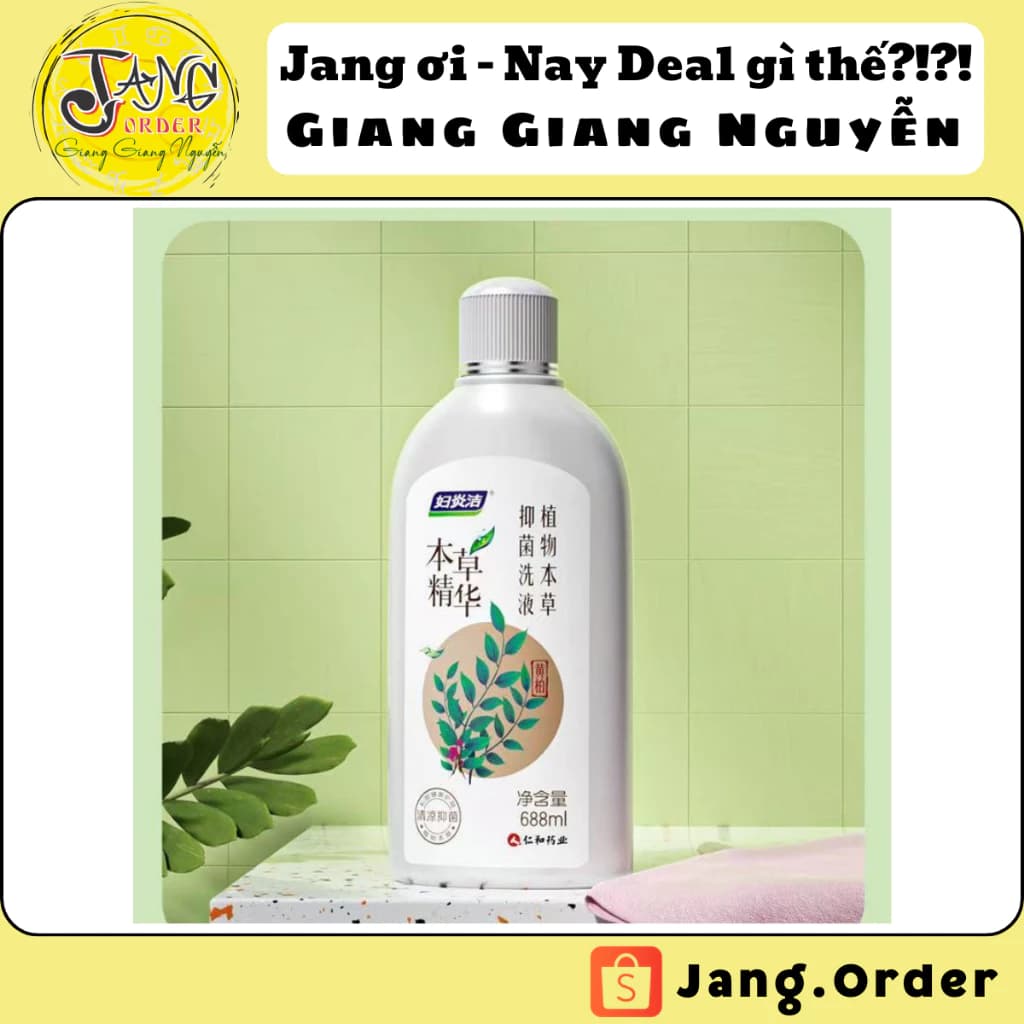 Dung dịch vệ sinh thảo dược - kháng khuẩn giảm ngứa Fuyangjie 688ml
