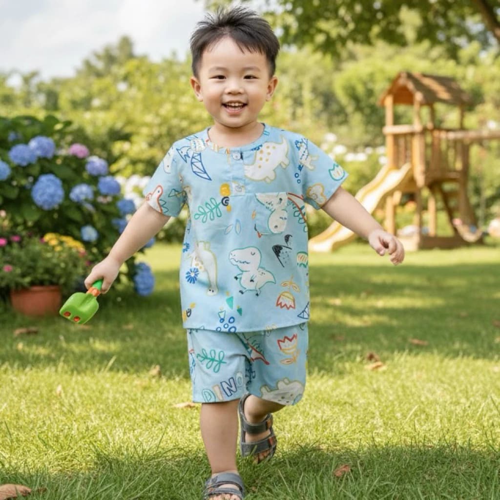 ĐỒ BỘ BÉ TRAI - TOLEXINH [17kg-45kg] set bộ tole tay ngắn quần đùi - vải tole loại 1 - hàng tận xưởng