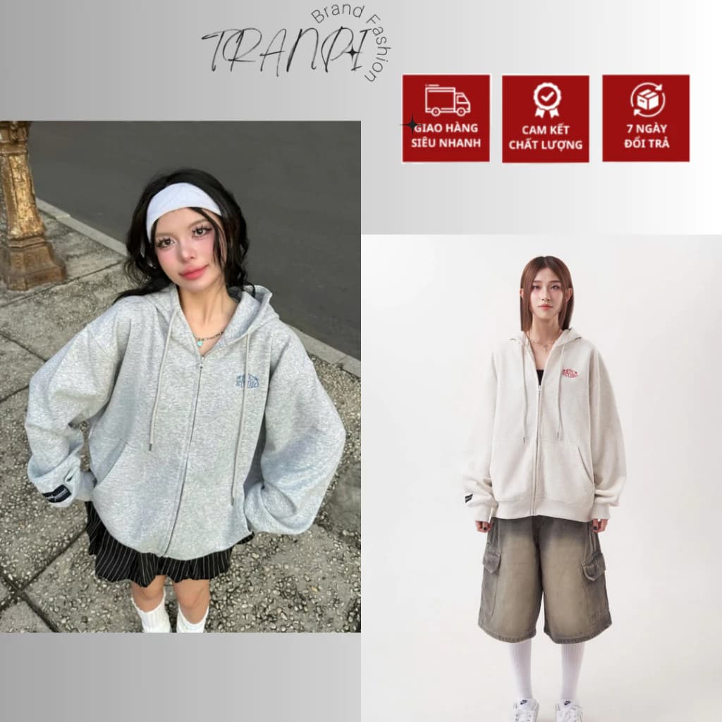 Áo Khoác Hoodie Zip Unisex Xám Tiêu – Form Rộng Basic,Áo Hoodie Chất Nỉ Dày Mềm Mịn, Khóa Kéo Mượt Streetwear 𝑩𝒚𝒄𝒂𝒎𝒄𝒂𝒎