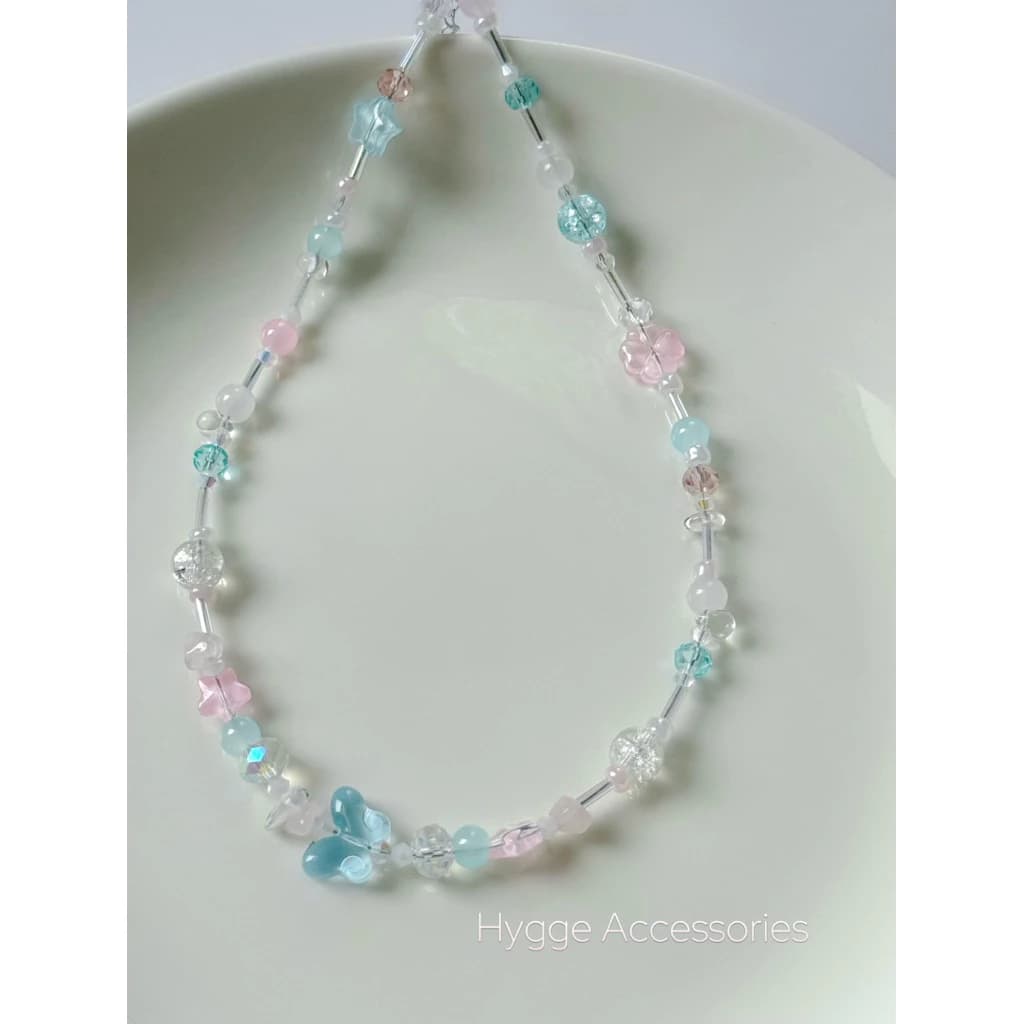 Dây chuyền “ Blush “ Thép không rỉ - Dây chuyền vòng cổ xỏ hạt Handmade - Phụ kiện trang sức - HYGGE ♡.•*