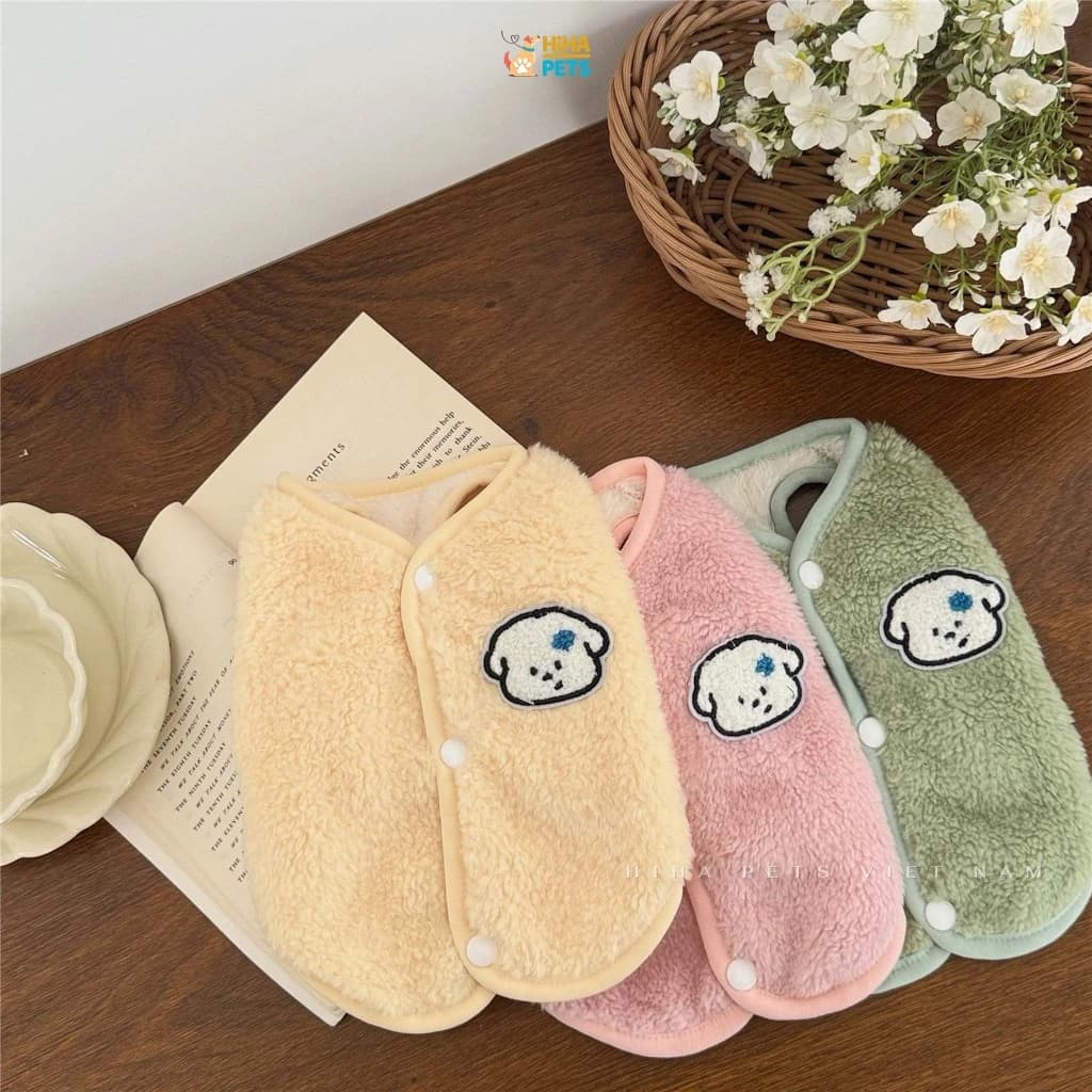 Áo Mùa Đông Ấm Áp Cho Chó Mèo, Áo Gile Lông Cừu Cho Thú Cưng HihaPets