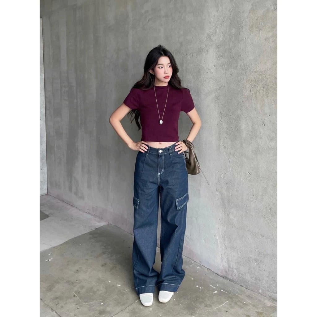 Quần jeans suông túi hộp JS02 URATV