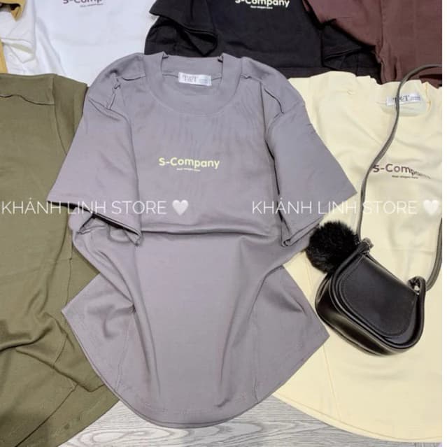 Áo thun zip babytee Trơn lật viền thân vai(mã S-company) ❤️KLii sẵn