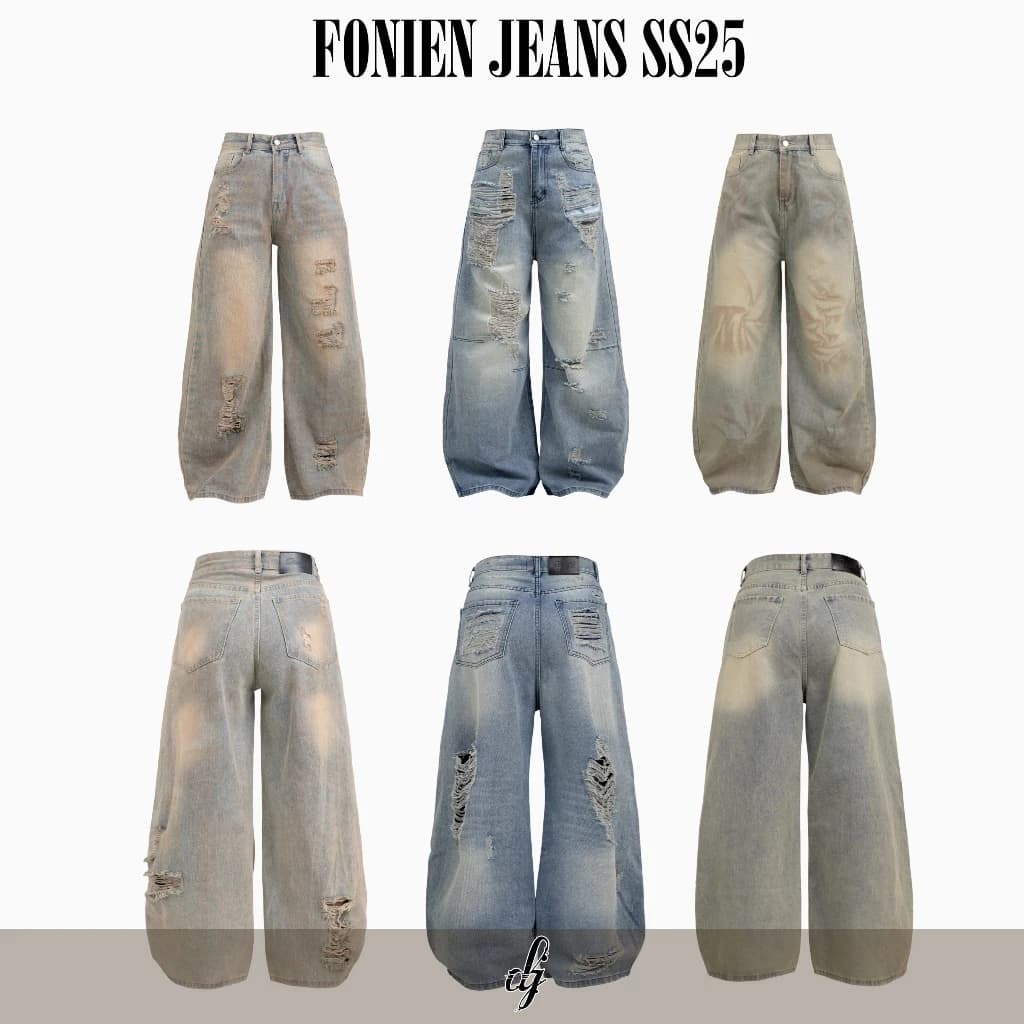 [ 𝐅𝐎𝐍𝐈𝐄𝐍 𝐉𝐄𝐀𝐍𝐒 𝐒𝐒𝟐𝟓 ] Quần jeans ống rộng form suông, siêu dài , hack dáng , phù hợp nhiều dịp | BY DANEJI