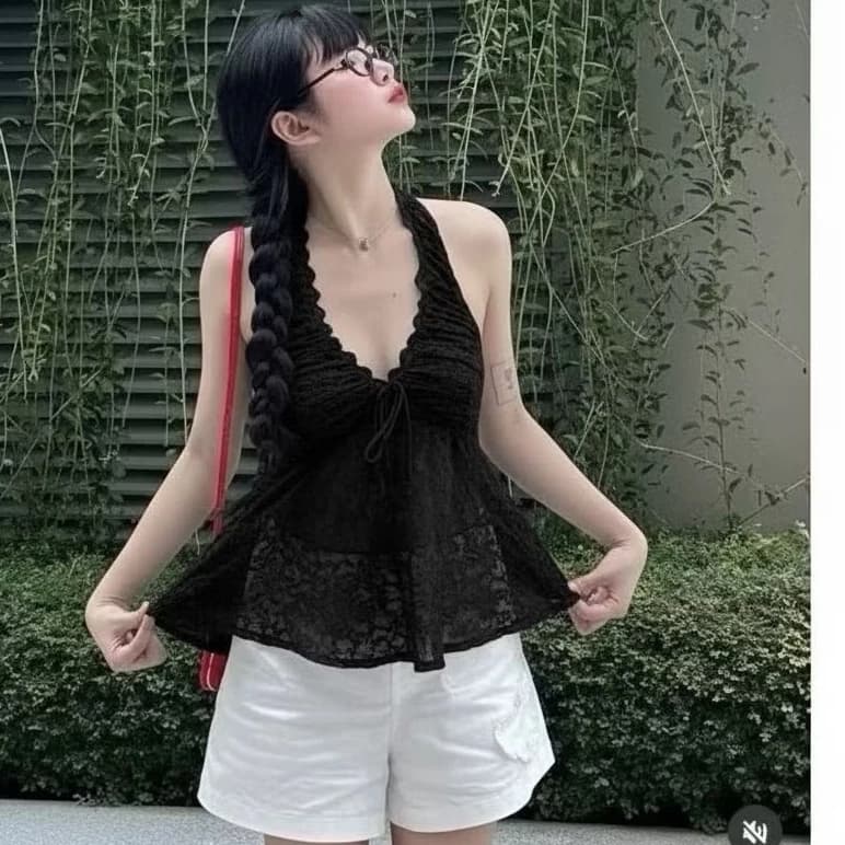 ( hàng thiết kế nhiều mẫu) Áo ren set thiết kế hàng bán shop cao cấp