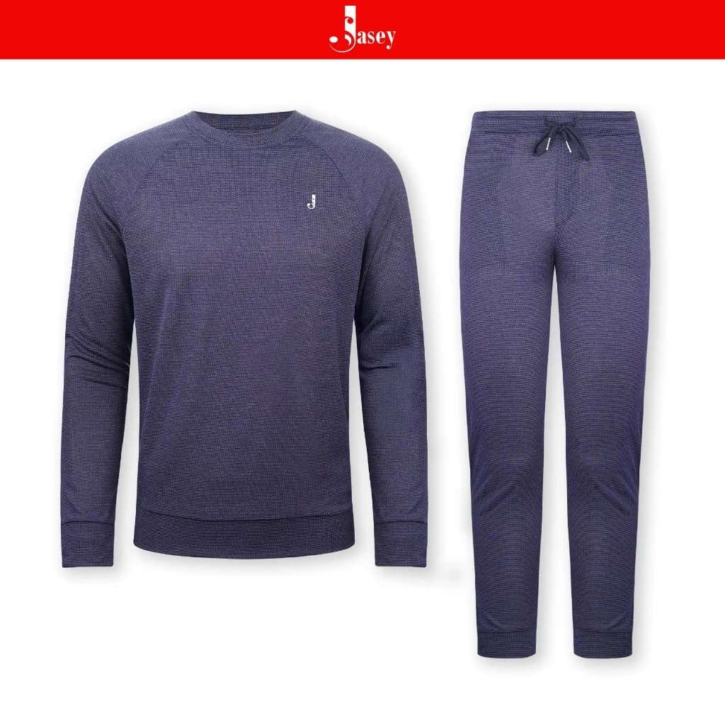 Bộ thể thao nam JASEY thu đông bo gấu, đồ bộ cotton mịn mềm mại, thoải mái chuẩn size mã 2124