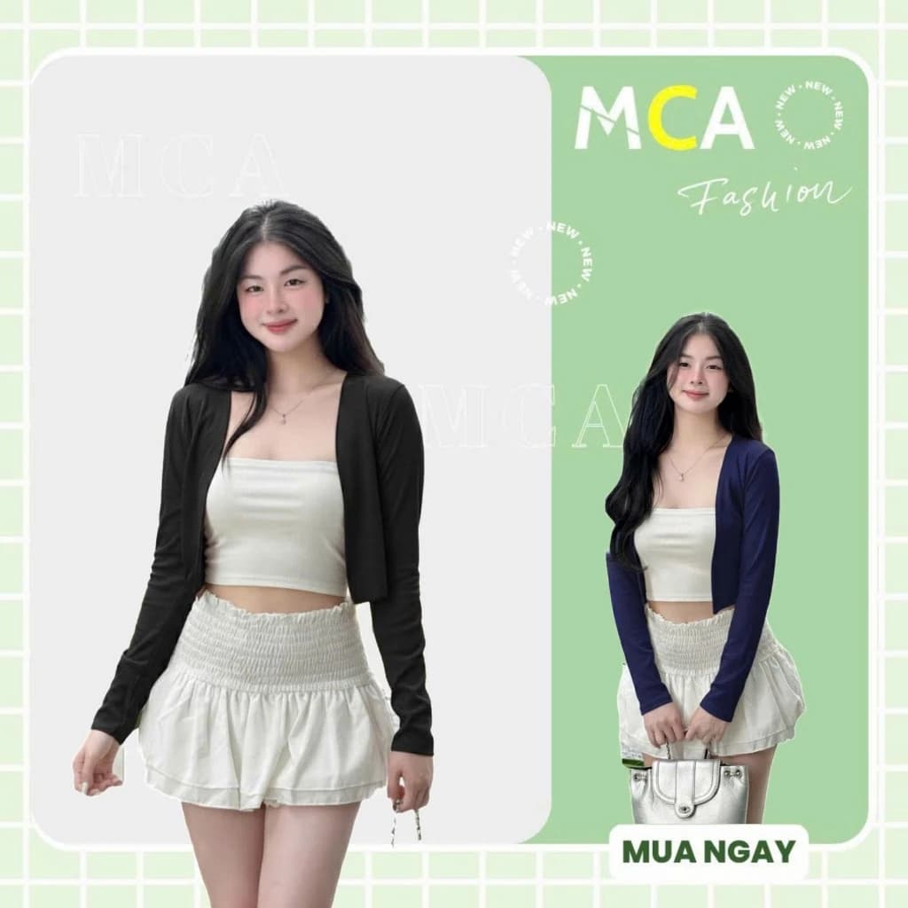 [Video Sp Thực Tế] Áo Khoác Cardigan Kiểu Dáng Basic MCA Phong Cách Nữ Tính A51463