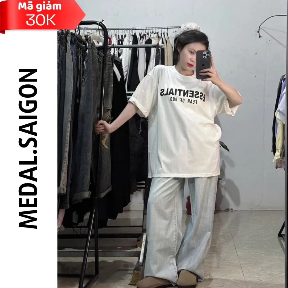 [Loại 1] Áo Thun Essential Basic – Chất Cotton Form Chuẩn Unisex Nam Nữ