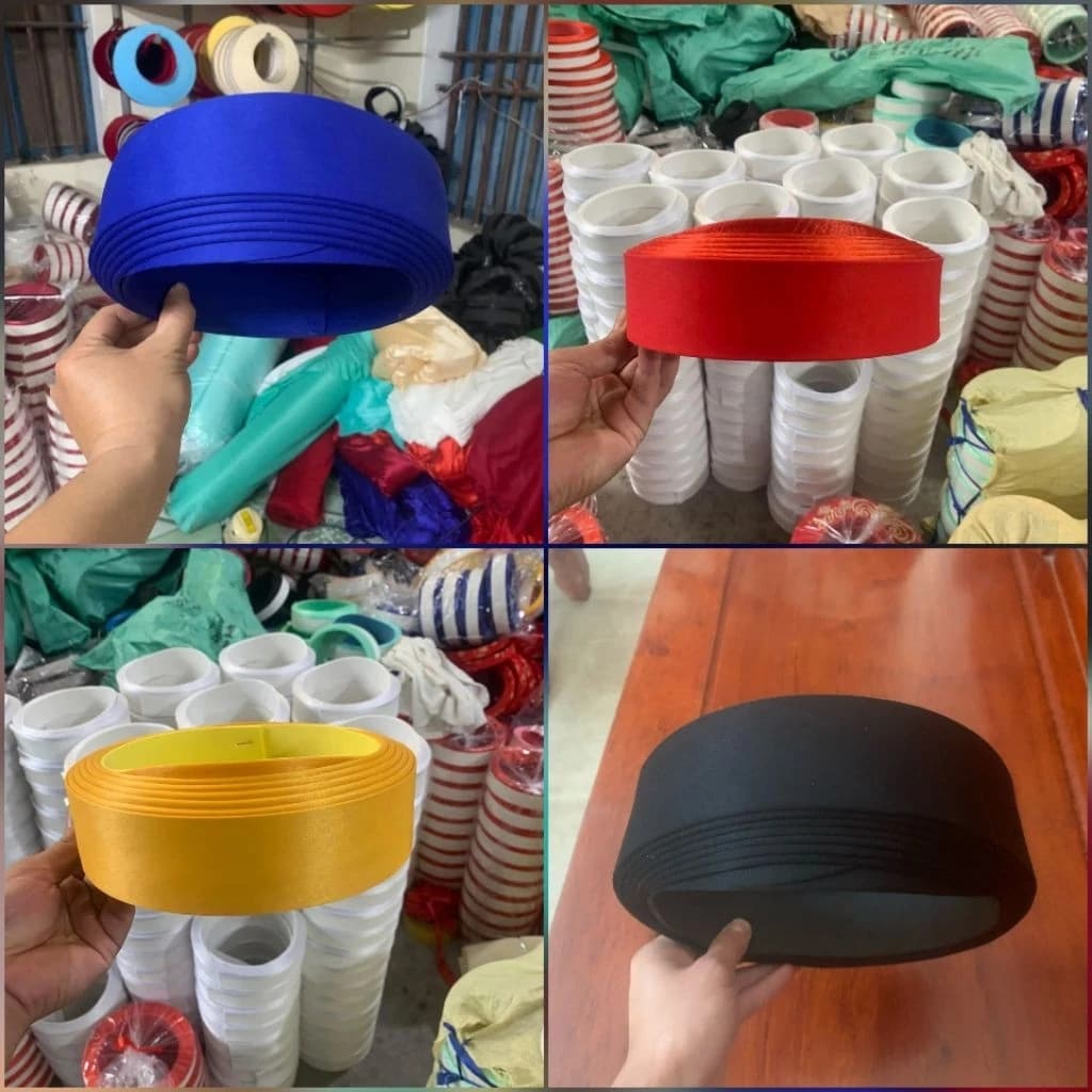 Khăn xếp nam, mấn xếp nam dùng để kết hợp cùng với các bộ áo the nam truyền thống, đạo cụ phụ kiện biểu diễn Nguyễn Nhật