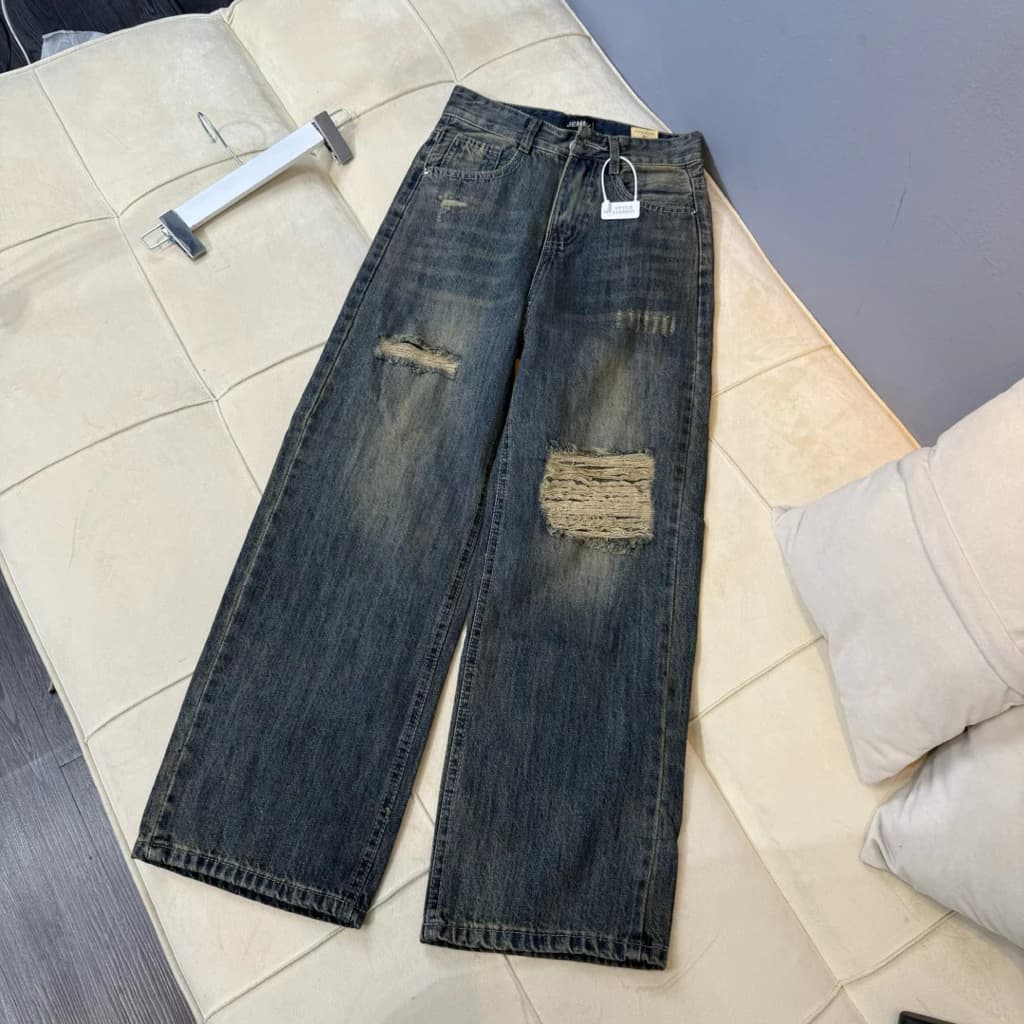 (95cm) Quần jean ống suông rộng 25cm . Shop Nhí ( 7128 )