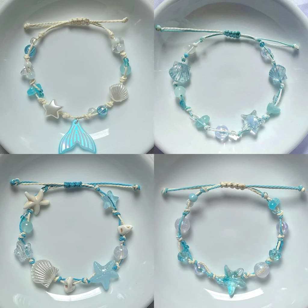 Vòng tay “𝓑𝓵𝓾𝓮 𝓼𝓮𝓪” - Vòng tay Handmade - HYGGE ♡.•*