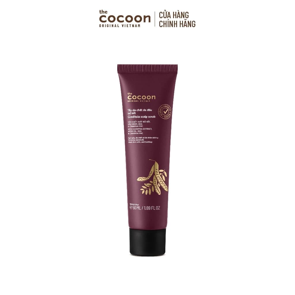 HÀNG TẶNG KHÔNG BÁN - Trial size - Tẩy da chết da đầu bồ kết Cocoon 50ml