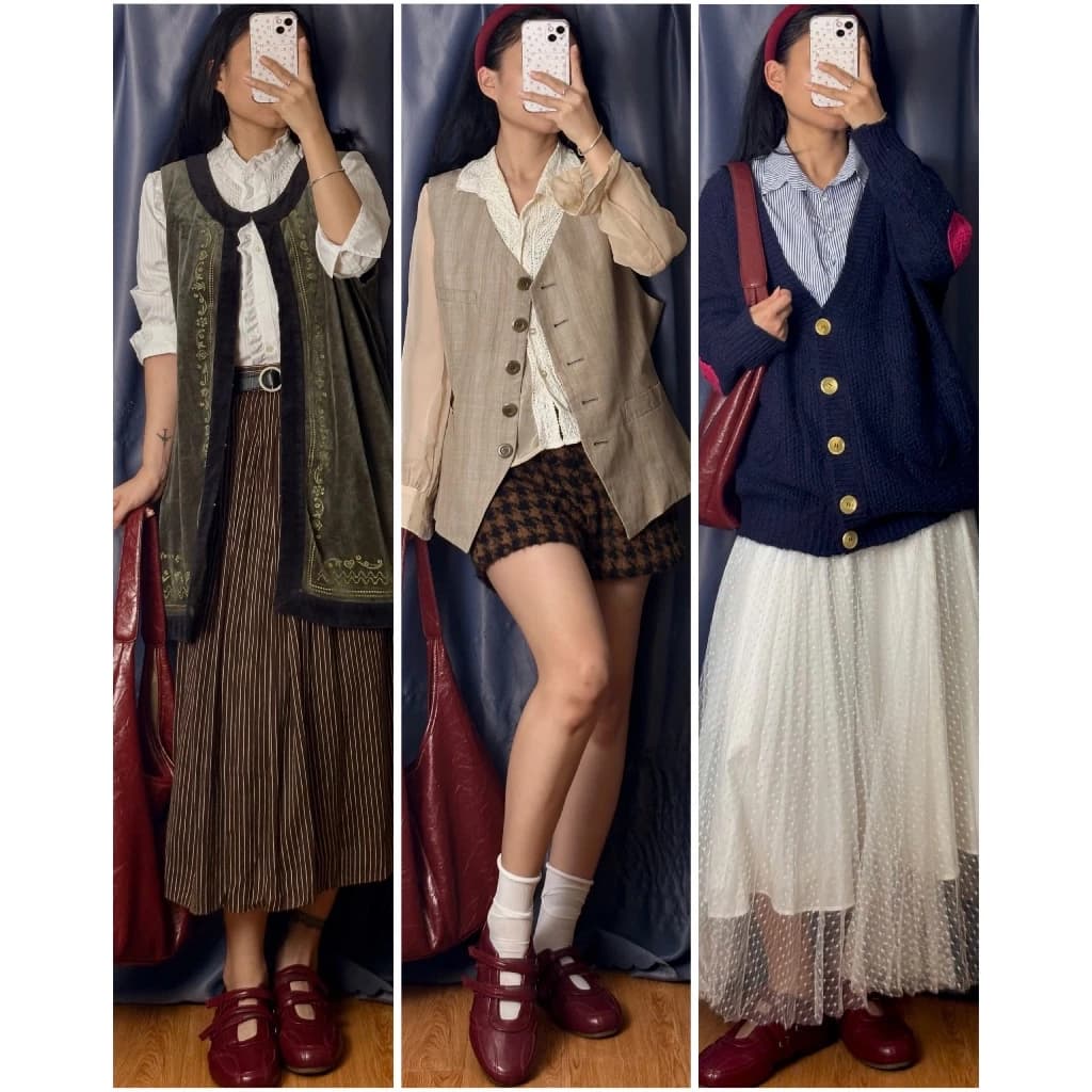 [APRIL6 CLOTHING] Đầm váy vintage dáng dài mix&macth, combo nhiều chi tiết, có tách lẻ