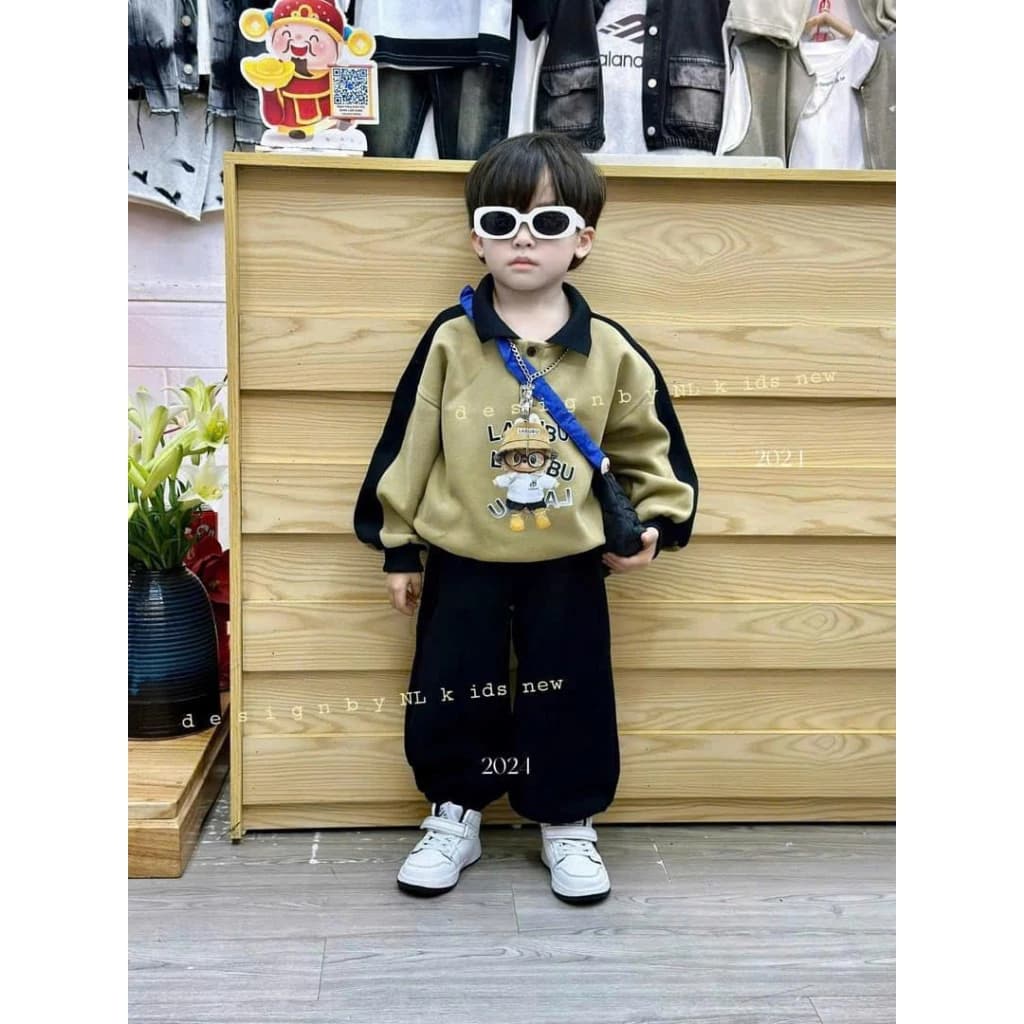 BỘ CỔ TRỤ LABUBU CHO BÉ TRAI