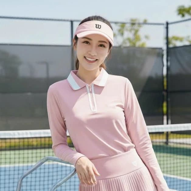 [PICKLEBALL] Áo thể thao nữ, Áo cổ khóa chơi Golf , Tennis, Pickleball, cầu lông....QC cao cấp