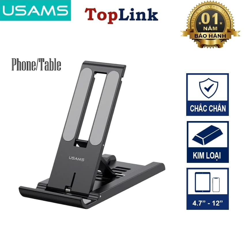 Đế Giữ Điện Thoại Để Bàn Gấp Gọn Usams ZJ070 Cho Điện Thoại Table Chắc Chắn Siêu Mong 7mm