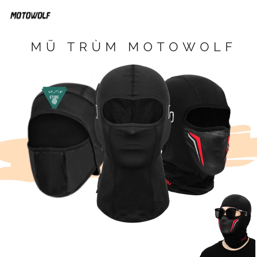 Khăn trùm đầu ninja Motowolf  MDL1919 - Mũ trùm đầu Motowolf  MDL1921