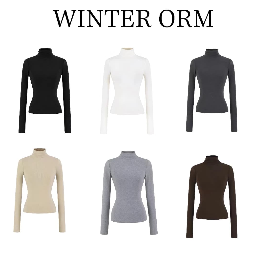 [ 𝐖𝐈𝐍𝐓𝐄𝐑 𝐎𝐑𝐌 ] Áo thun giữ nhiệt, cổ cao 7phân, form SLIMFIT dày dặn 2 lớp, phong cách đơn giản sang trọng| BY DANEJI