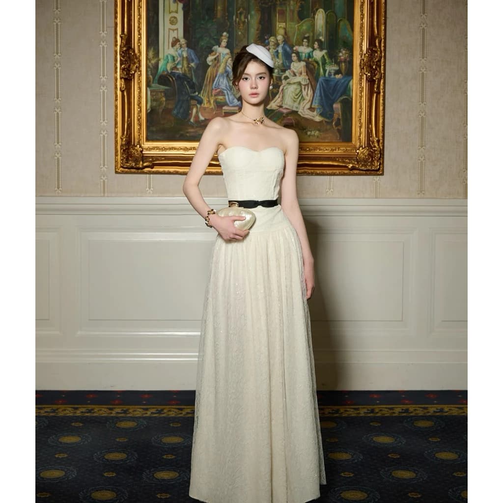 AMELIE - Đầm cúp ngực nơ đen - Anise dress Ame426