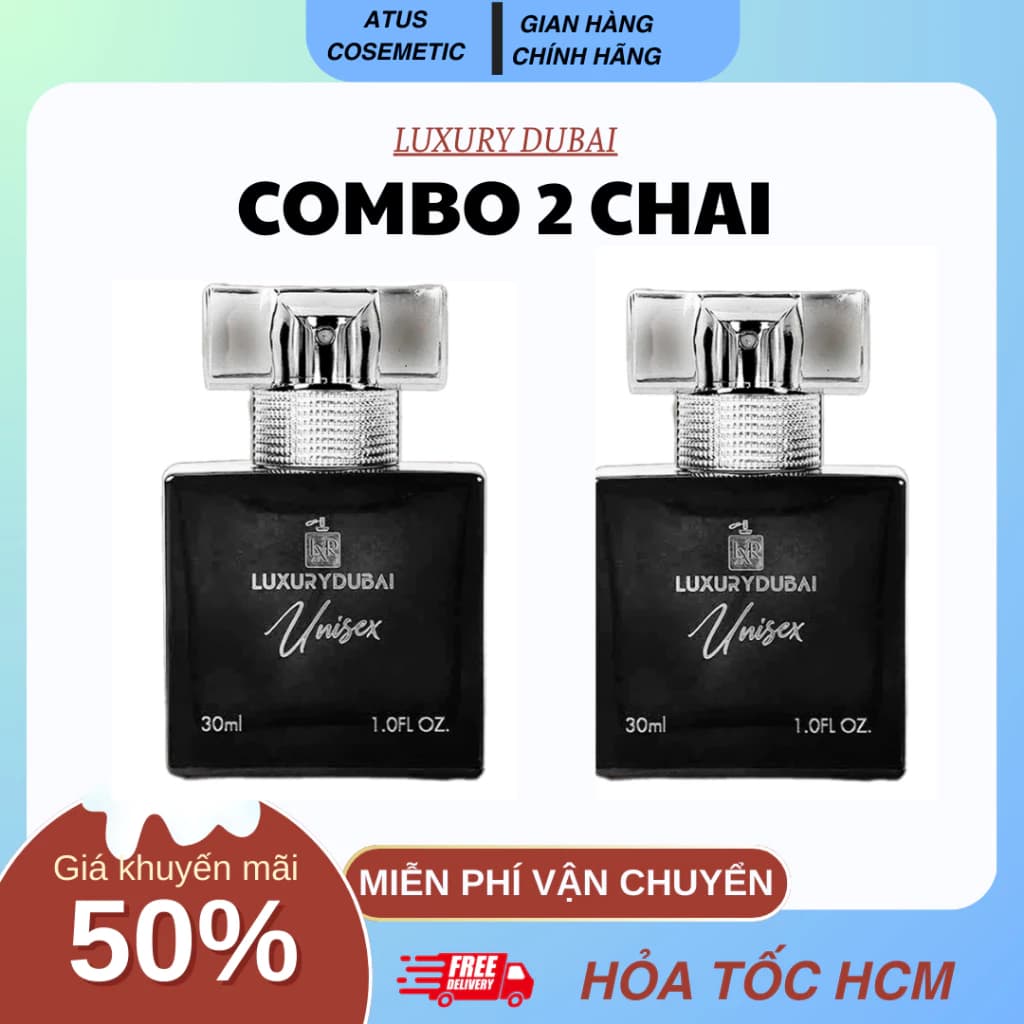 Combo 2 chai UNISEX 30ML nước hoa Dubai luxury mẫu mới nhất dành cho Nam và Nữ