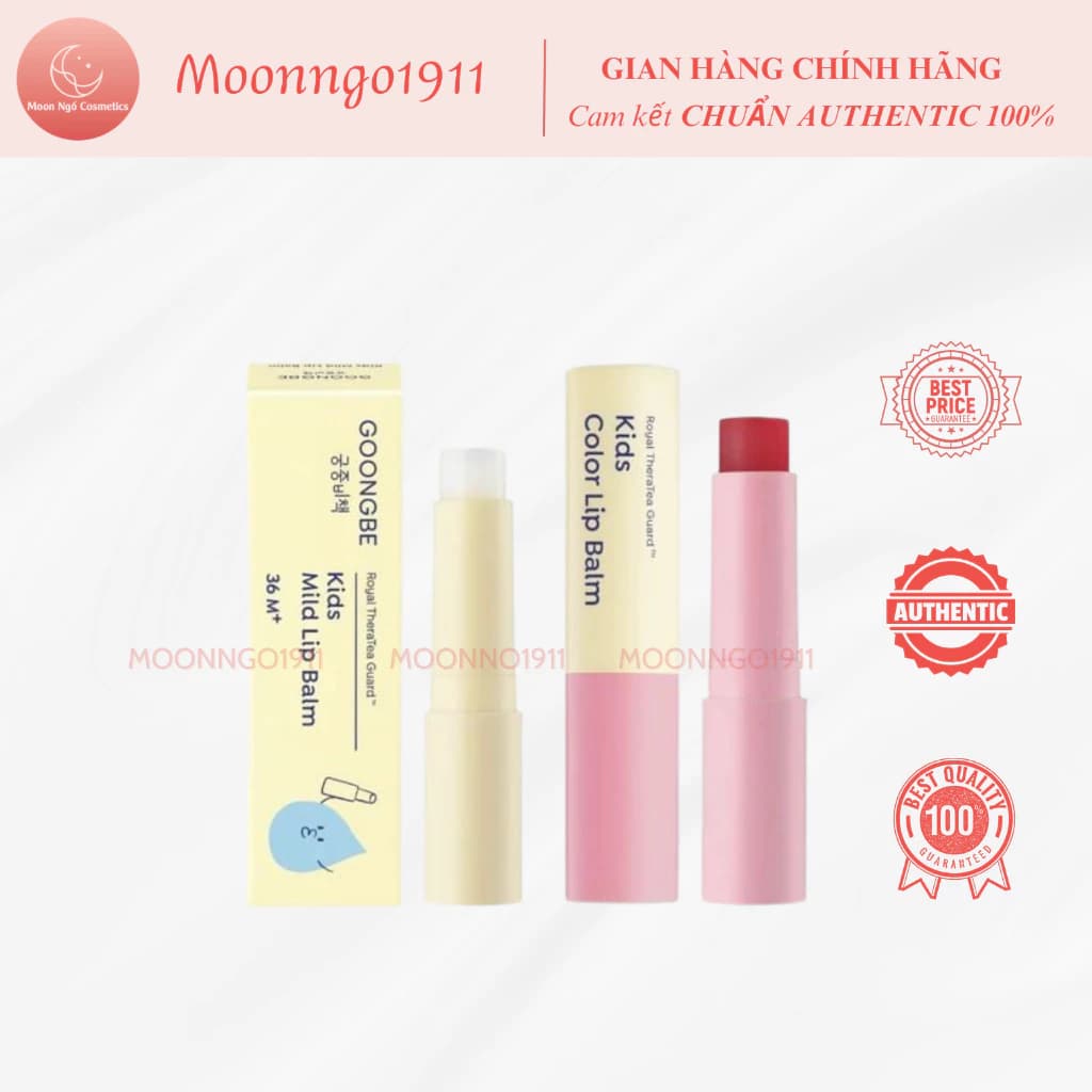 Son Dưỡng Cho Bé GOONGBE Kids Mild Lip Balm 3g