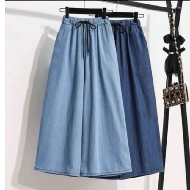 M92 Quần suông ống rộng vải bò jeans giấy mềm đẹp chuẩn phom hách dáng