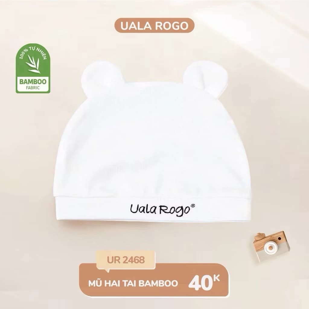 Mũ sơ sinh UALA & ROGO vải modal & sợi tre mỏng thoáng siêu mềm mịn [ UalaRogo ]