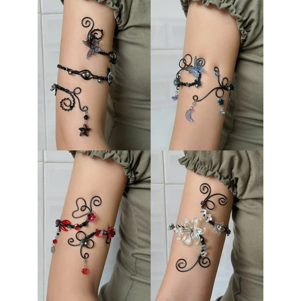 [ ĐỌC KĨ MÔ TẢ ] Vòng đeo bắp tay arm cuff - Vòng đeo bắp tay phụ kiện thời trang Handmade - Trang sức - HYGGE ♡.•*