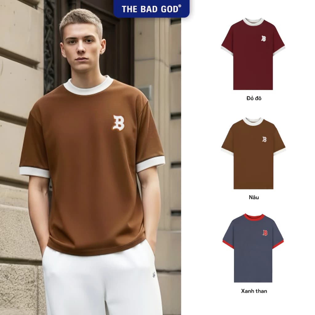 Áo Thun Tổ Ong Nam Nữ The Bad God Elastic Áo Phông Unisex Local Brand Form Boxy