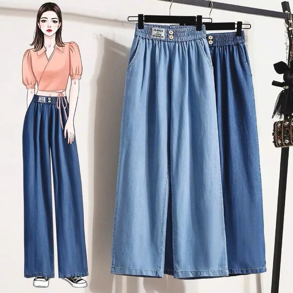 M19 Quần jeans giấy ống suông cạo chun co dãn nhiều màu cho nữ
