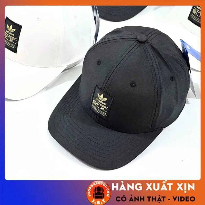 Mũ Lưỡi Trai AD Unisex Thoáng Khí Đi Chơi Thể Thao, Nón Kết Thời Trang Màu Đen Trắng Cao Cấp
