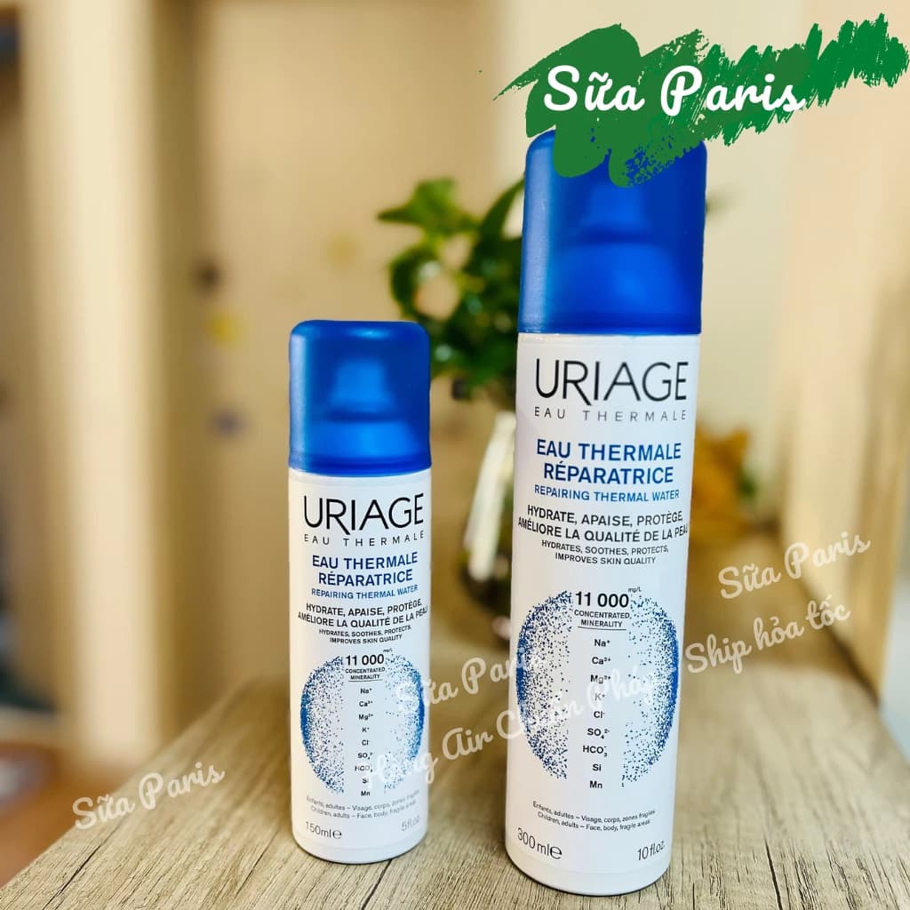 Xịt khoáng Uriage Eau Thermale fullsize, dưỡng ẩm, giúp da ngậm nước_Sữa Paris Aderma