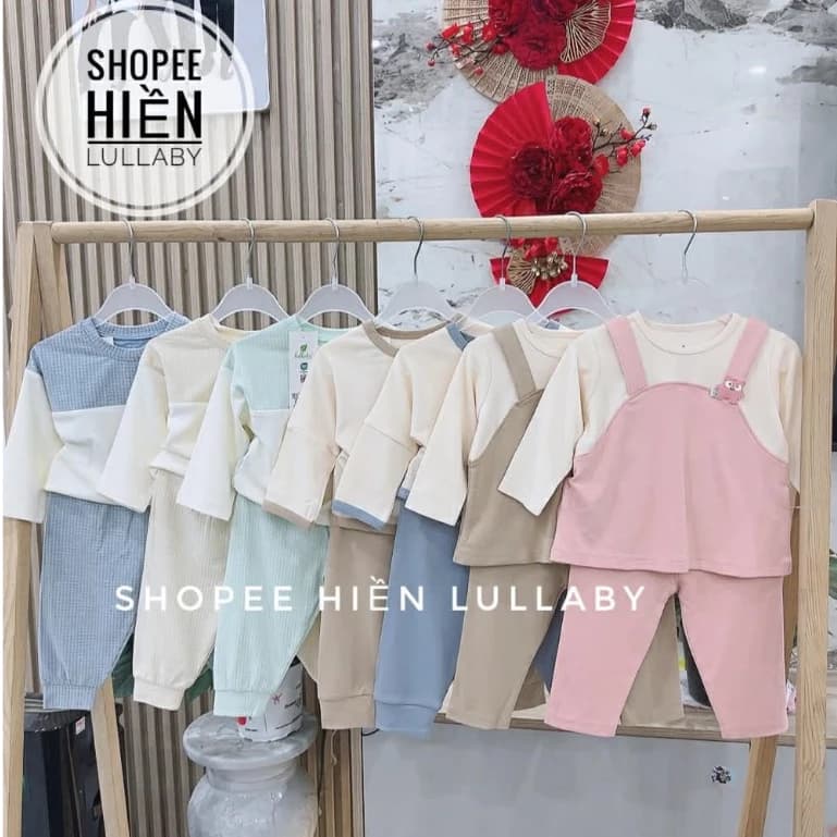 [Lullaby/Chính Hãng] Bộ dài tay chất nỉ interlock Lullaby cho bé trai, bé gái