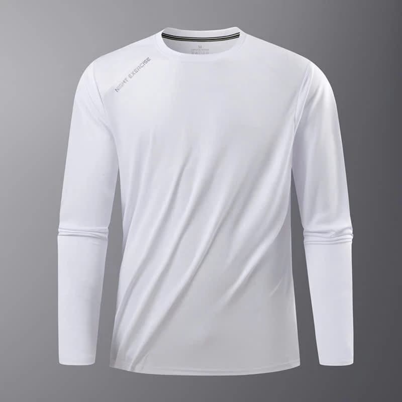 Áo Thun Nam Dài Tay Thun Lạnh giữ nhiệt Co Dãn Menswear Cổ Tròn