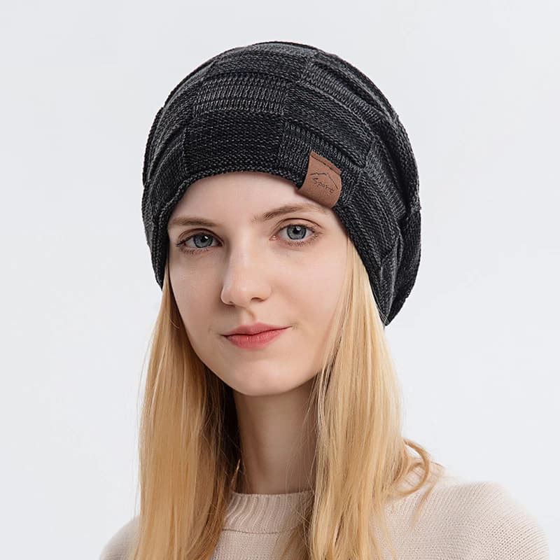 Mũ Len Gân Dày Giữ Ấm Che Tai – Phong Cách Hàn Quốc Unisex Thu Đông