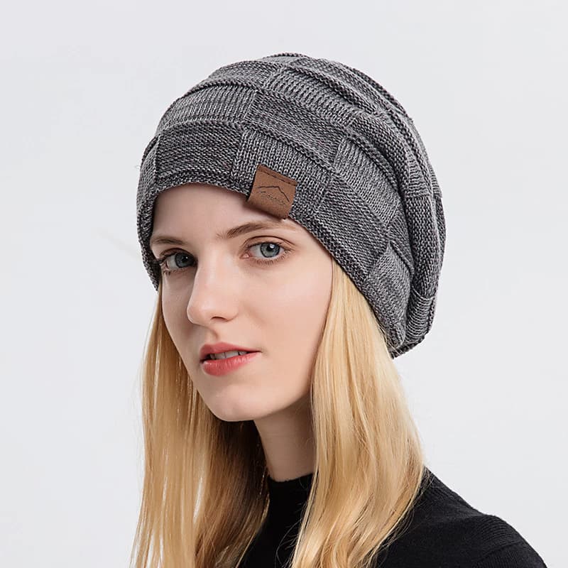 Mũ Len Gân Dày Giữ Ấm Che Tai – Phong Cách Hàn Quốc Unisex Thu Đông