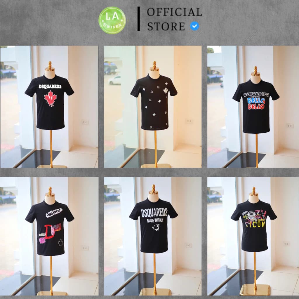 Tổng Hợp Áo Phông DSQ2 Siêu Đẹp, Hình In Sắc Nét Vải Cotton 2 Chiều Thoáng Mát Không Xù Đủ Tag Mạc