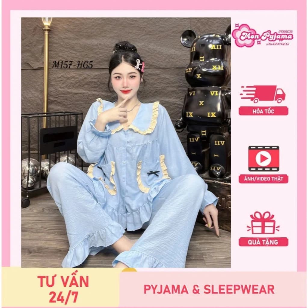 Đồ bộ nữ đồ mặc nhà,đồ ngủ nữ dễ thương,đồ xinh đũi tiểu thư cao cấp trơn nhiều màu sắc bắt mắt[370]