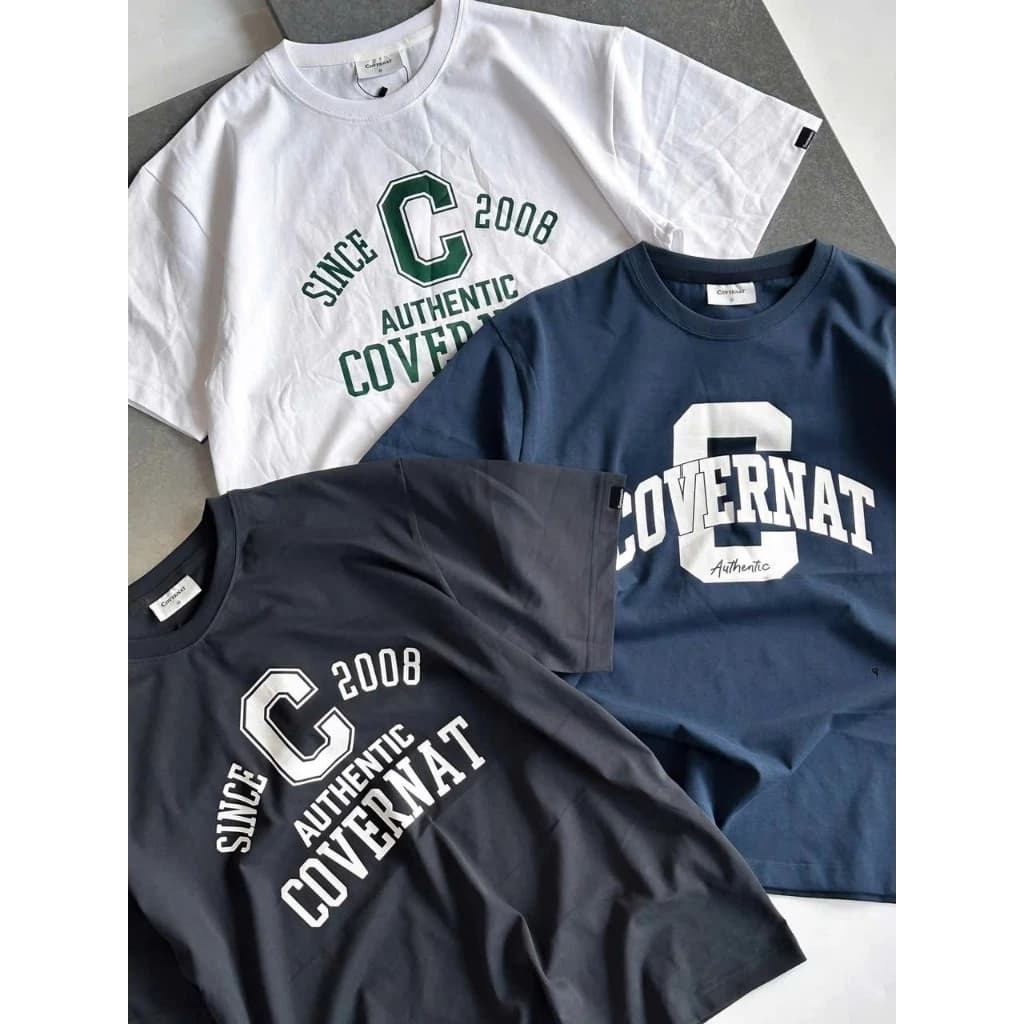 Áo thun ngắn tay cổ tròn Covernat dành cho unisex
