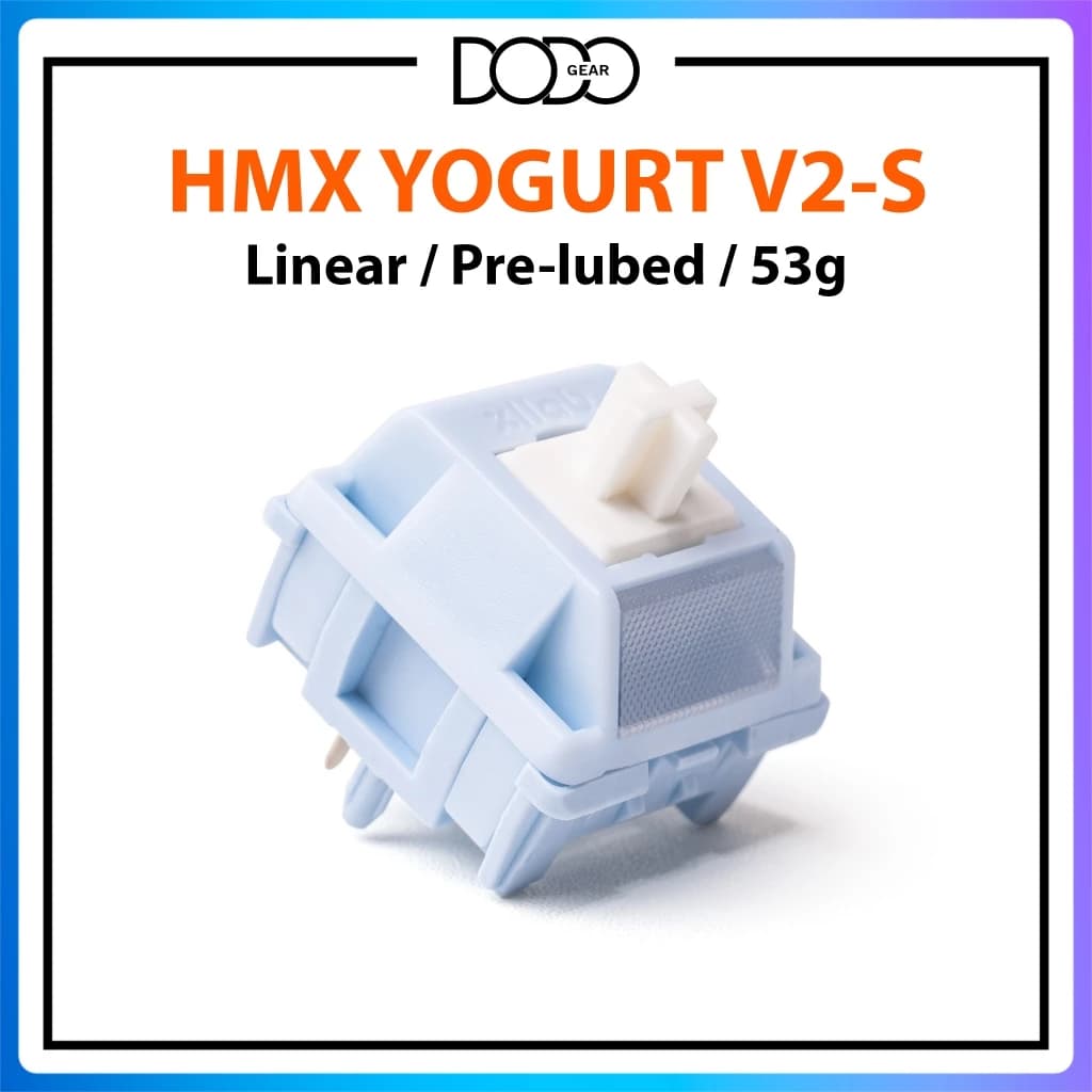 Switch HMX Yogurt V2 S 5 PIN Linear 53g công tắc bàn phím Switch HMX Yogurt V2 S DoDo Gear