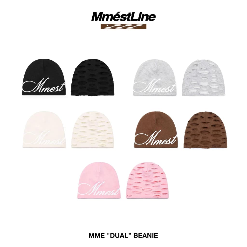 [DEAL MỞ BÁN] Mũ Beanie MMESTLINE "DUAL" Form Tròn Trùm Đầu 2 Mặt Chất Liệu Nỉ Chân Cua