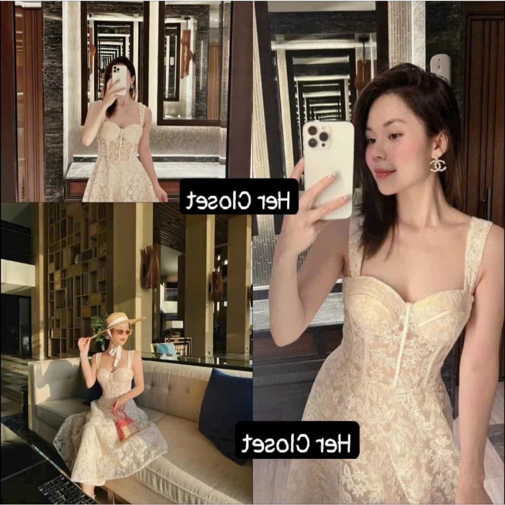 [VÁY THIẾT KẾ]Váy ren hai dây dáng dài đầm hai dây dáng dài váy maxi đầm maxi sang chảnh đầm đi tiệc váy đi đám cưới să.
