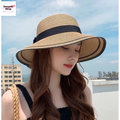 Nón Cói Đi Biển Vành Cụp 2 Viền