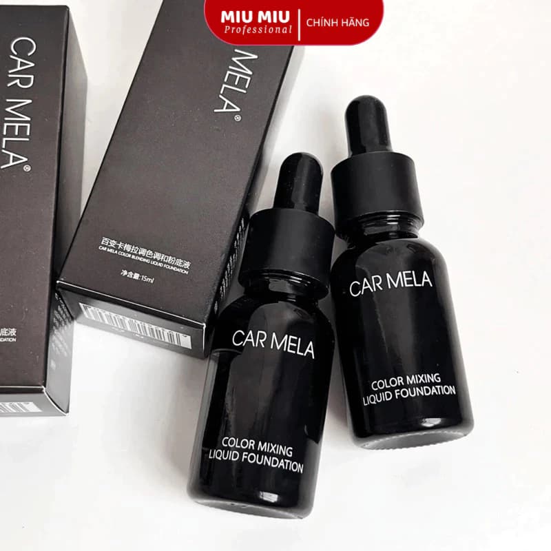 Kem nền CARMELA dạng lỏng hiệu chỉnh màu nền sáng tối