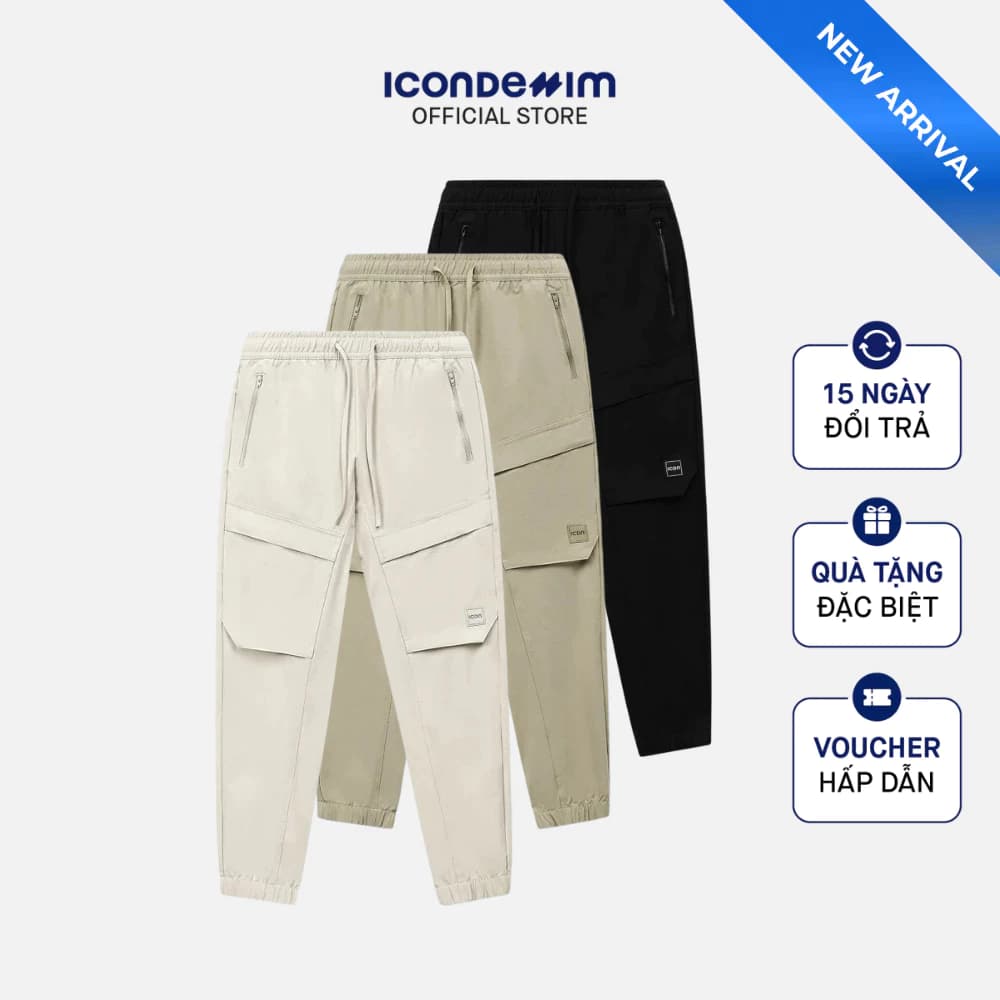 Quần Jogger Nam ICONDENIM Roadman Form Regular JGID0075