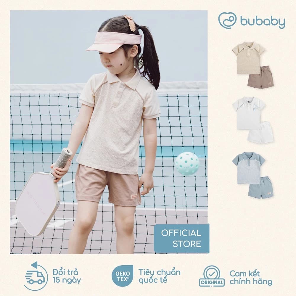 Bộ ngắn tay cổ Polo Ponie BU Baby BPN130314